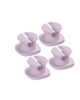 Mini Cable Clips 4-Pack Purple – CO060