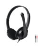 Over-Ear Wired Stereo Headset with Mic, Dual 3.5mm Aux Jacks-HS240
