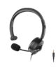 Wired Mono Headset with Mic, 3.5mm Aux for Chating & Gaming –...
