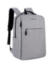 Backpack Travel Bag 15″ USB Port, Multi-Pocket Grey – LB200